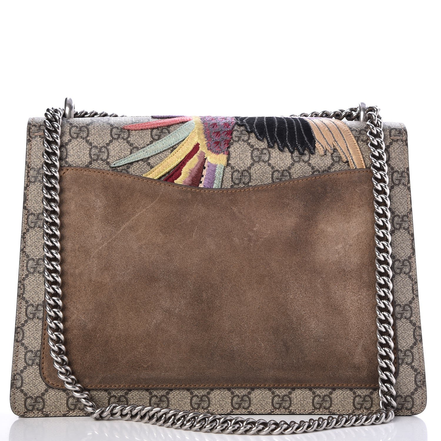 Gucci GG Supreme Monogram Embroidered Medium Dionysus Shoulder Bag Taupe 11 of 11
