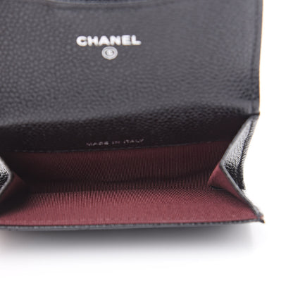 Chanel Caviar Quilted Flap Card Holder Black 5 of 10