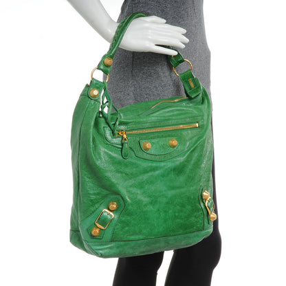 Balenciaga Chevre Giant 21 Gold Hardware Day Hobo Vert Gazon 2 of 7