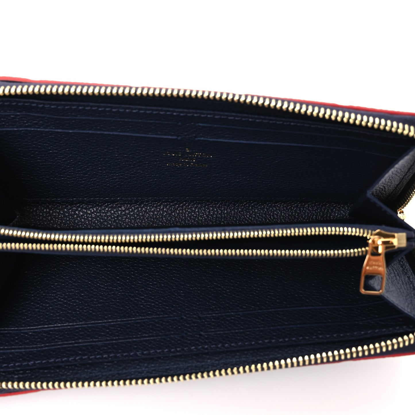 Empreinte Clemence Wallet Marine Rouge