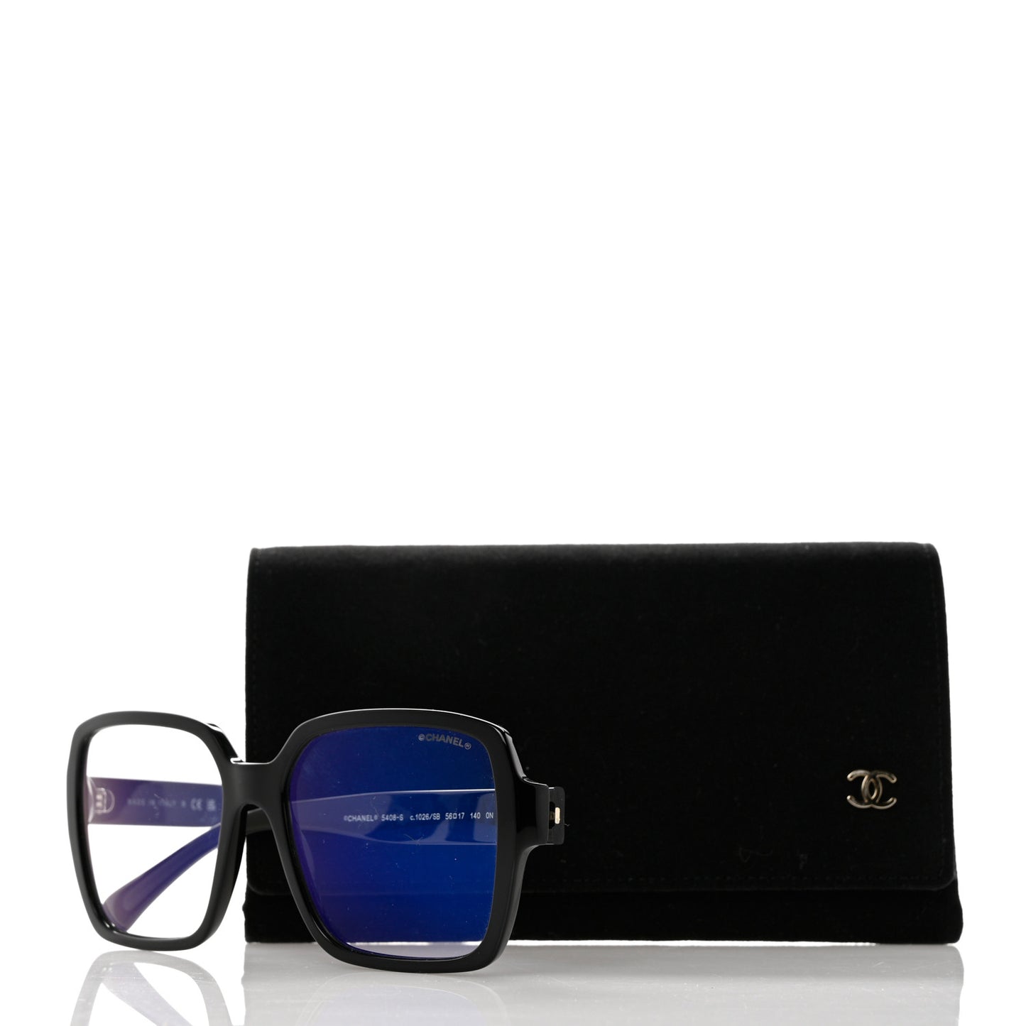 Acetate Square Eyeglasses 5408-S Black