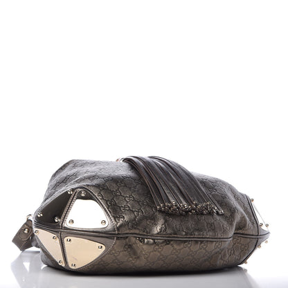Gucci Guccissima Large Indy Top Handle Hobo Metallic 4 of 8