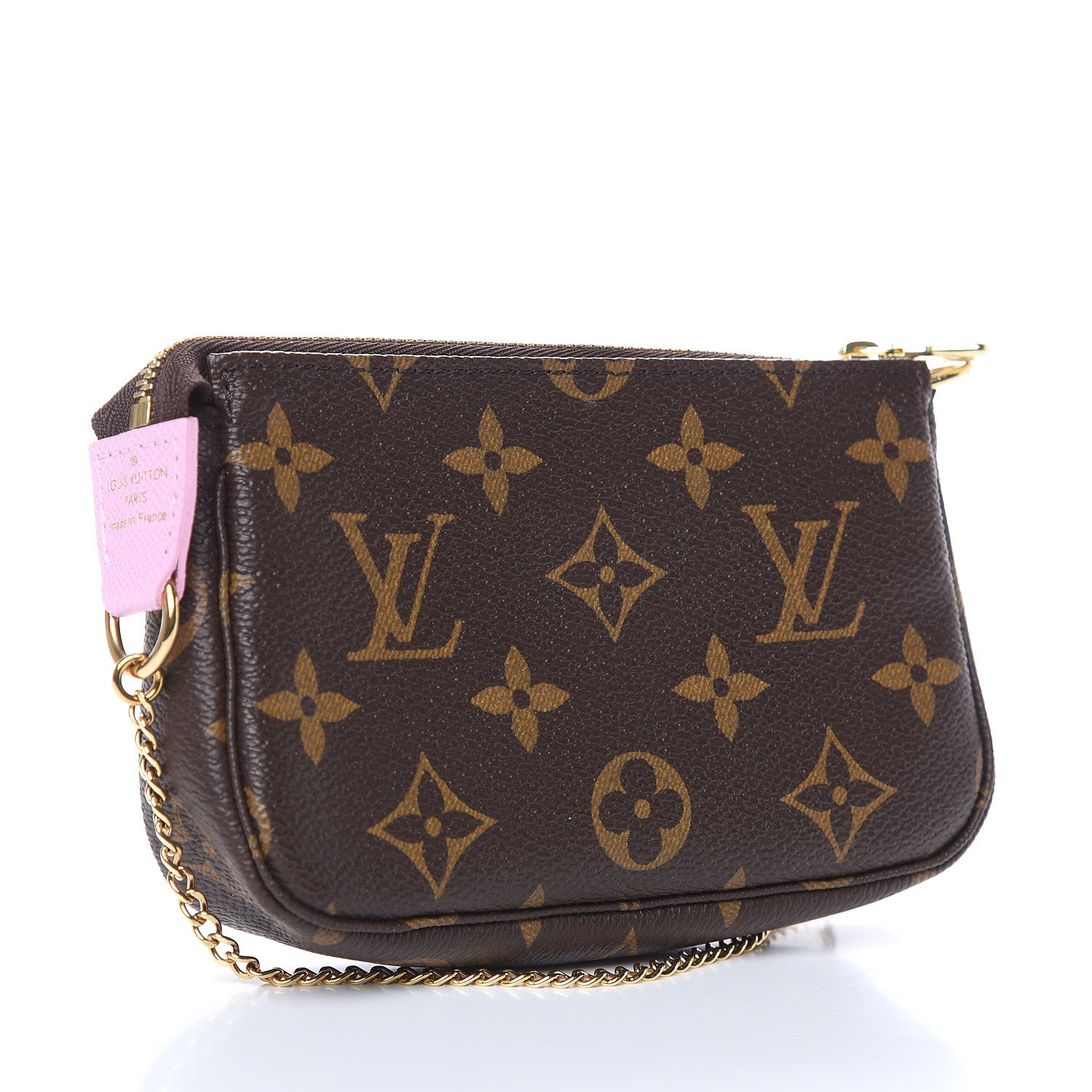 Louis Vuitton Monogram 2016 Christmas Animation Mini Pochette Accessories Rose Ballerine 3 of 8