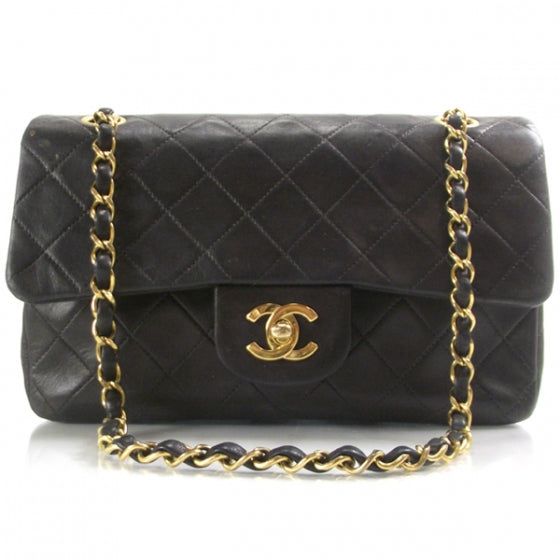 Vintage Lambskin Double Medium Flap Bag