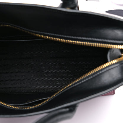 Prada Saffiano City Calfskin Small Esplanade Tote Fuoco Black 4 of 13
