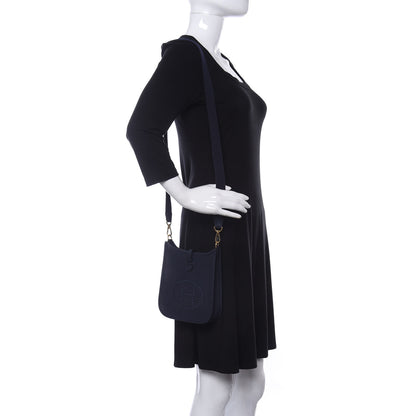 Hermes Taurillon Clemence Evelyne TPM Bleu Nuit 2 of 10