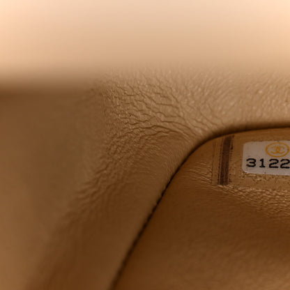 Chanel Caviar Quilted Medium Double Flap Beige 7 of 10