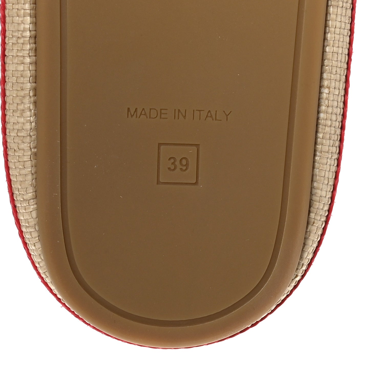 Raffia Embroidered Knot Sandals 39 Multicolor