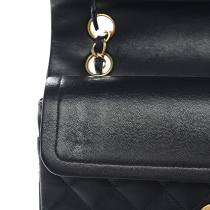 Chanel Lambskin Quilted Small Double Flap Navy 14 of 14