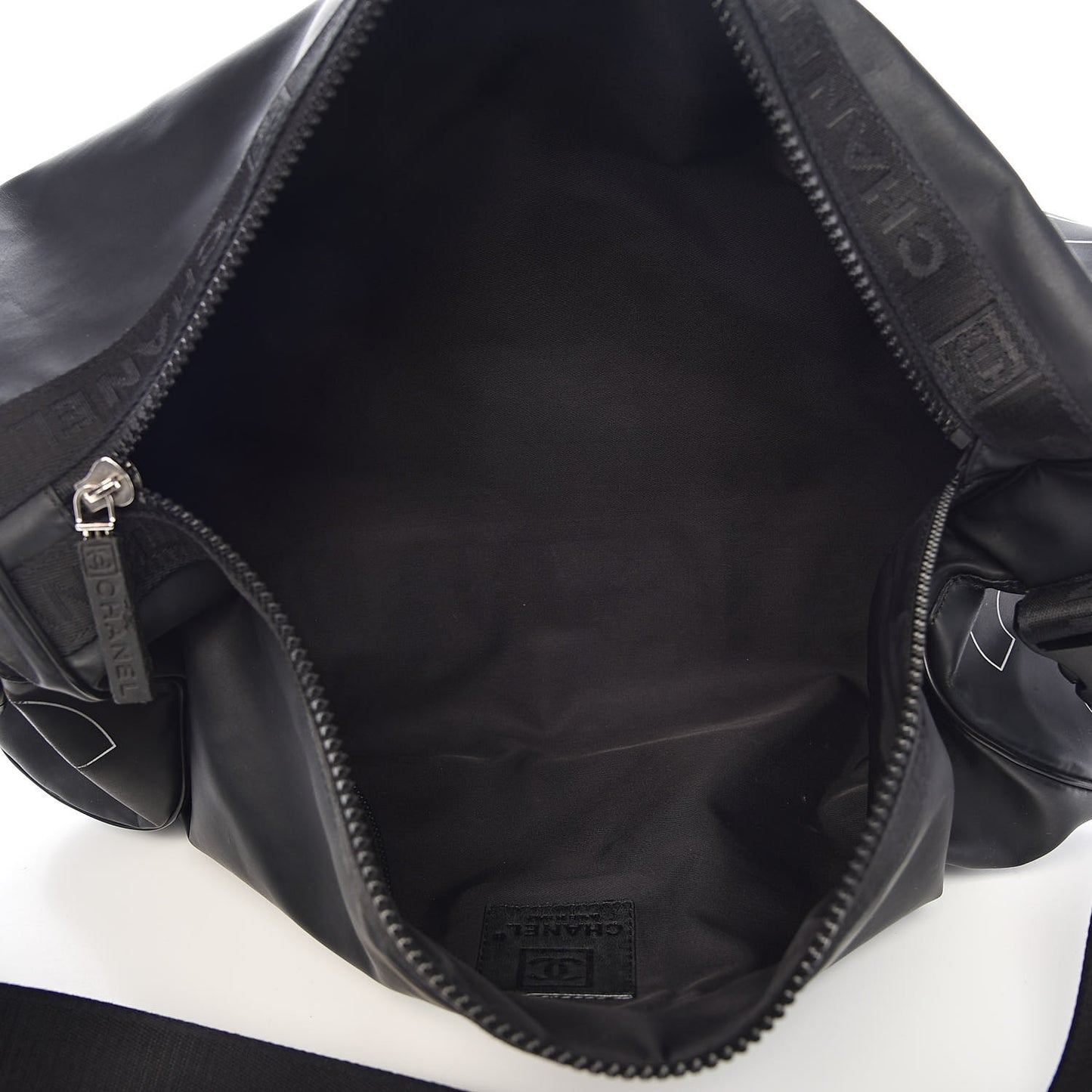 Rubber Nylon Sport Duffle Black