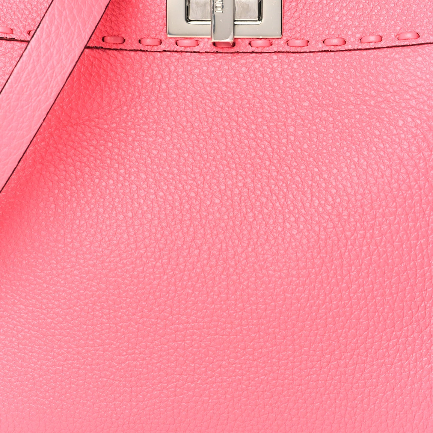 Cuoio Roma Sellerissima Nappa Sintetica Tape Stitch Small Peekaboo I SEE U Satchel Pink Dalia