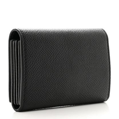 Balenciaga Grained Calfskin Ville Accordion Wallet Black 3 of 7