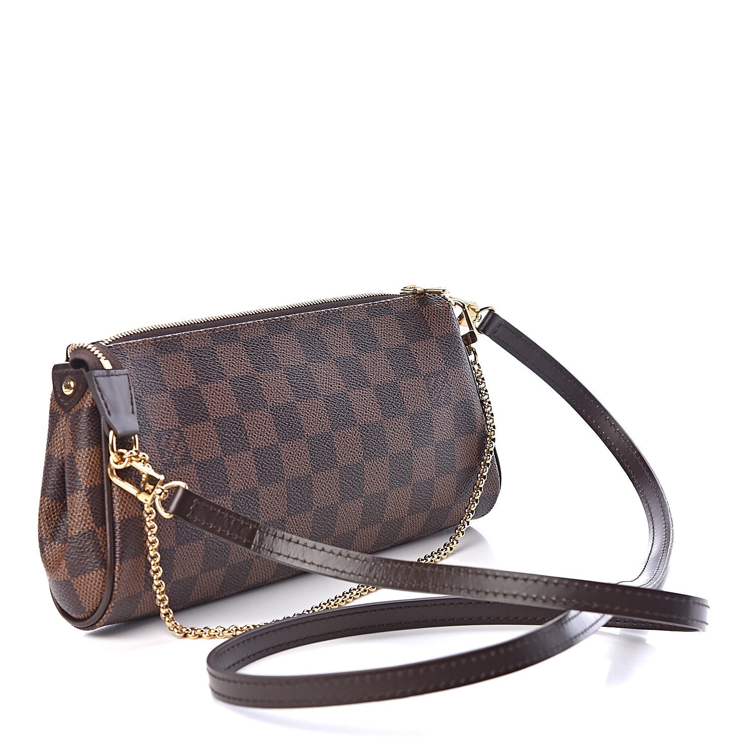 Louis Vuitton Damier Ebene Eva Clutch 3 of 9