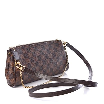 Louis Vuitton Damier Ebene Eva Clutch 3 of 9