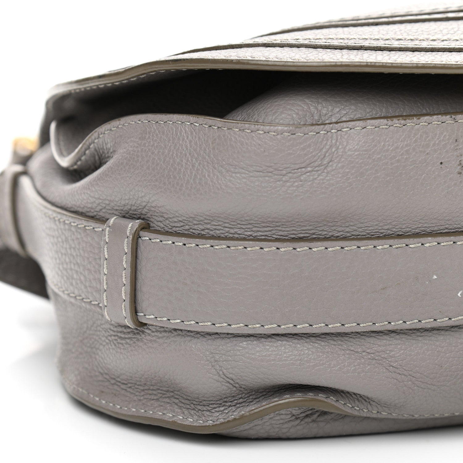 Chloe Calfskin Medium Marcie Round Crossbody Bag Cashmere Grey 16 of 32
