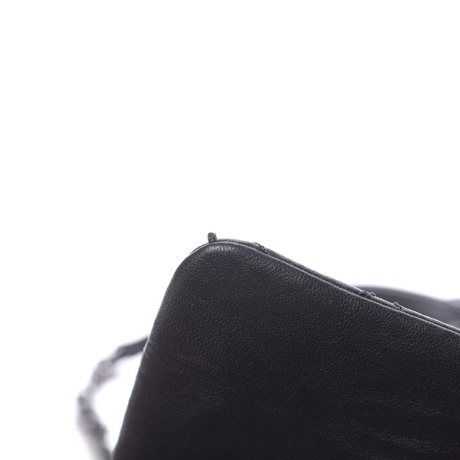 Chanel Crumpled Lambskin Quilted Large Tote Black 12 of 14