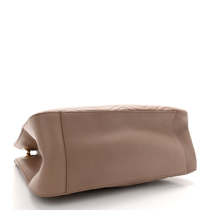 Gucci Calfskin Matelasse Medium GG Marmont Shoulder Tote Bag Porcelain Rose 4 of 10