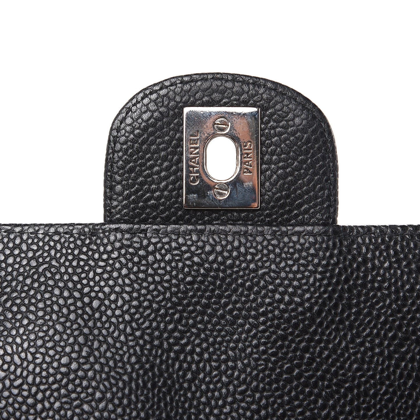 Caviar Quilted East West Flap Black