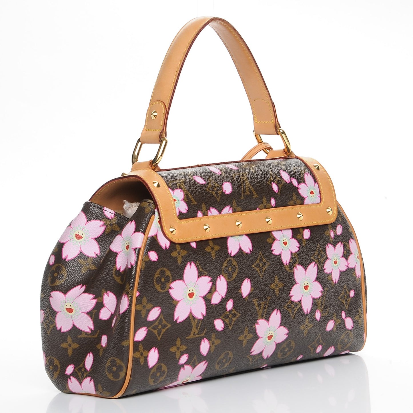 Monogram Cherry Blossom Sac Retro Bag Brown
