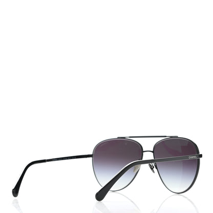Chanel Metal Aviator Sunglasses 4279-B Black 4 of 8