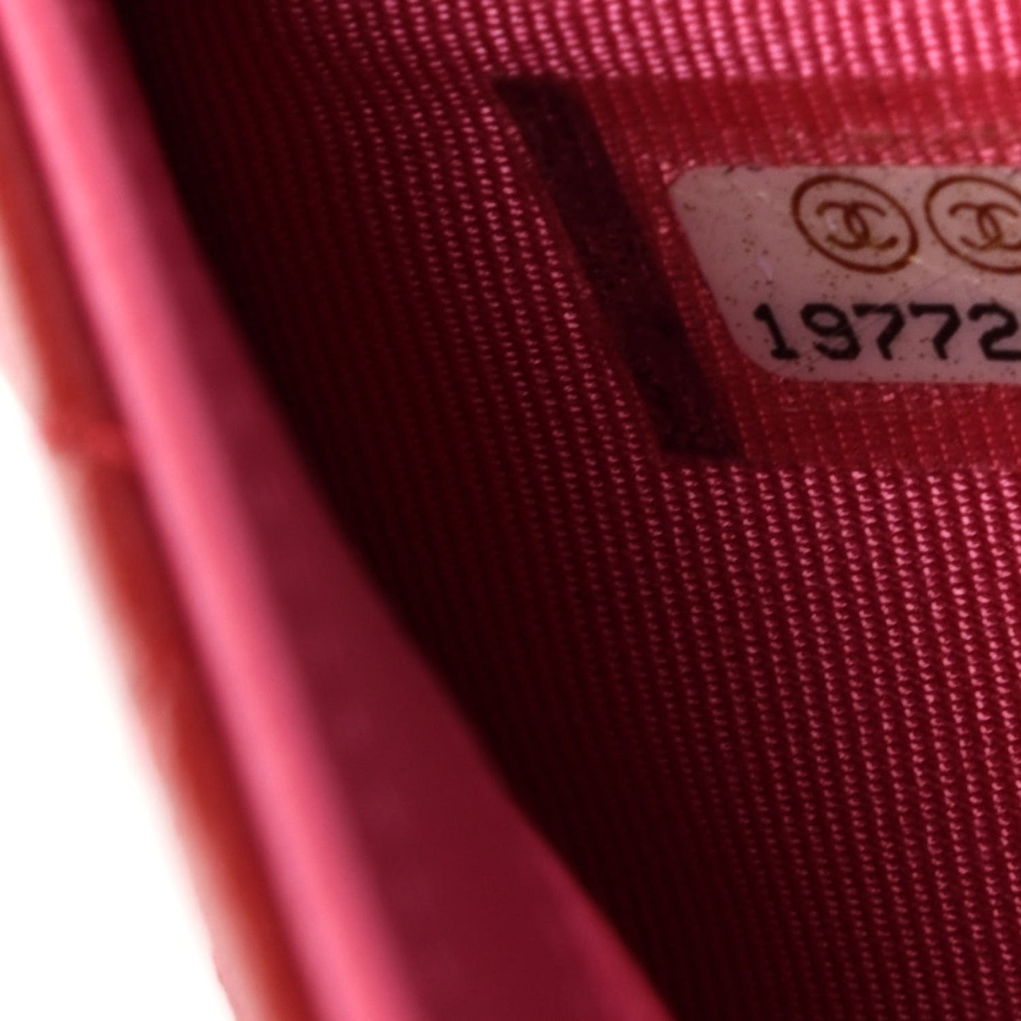 Lambskin Quilted Large Gusset Flap Wallet Red