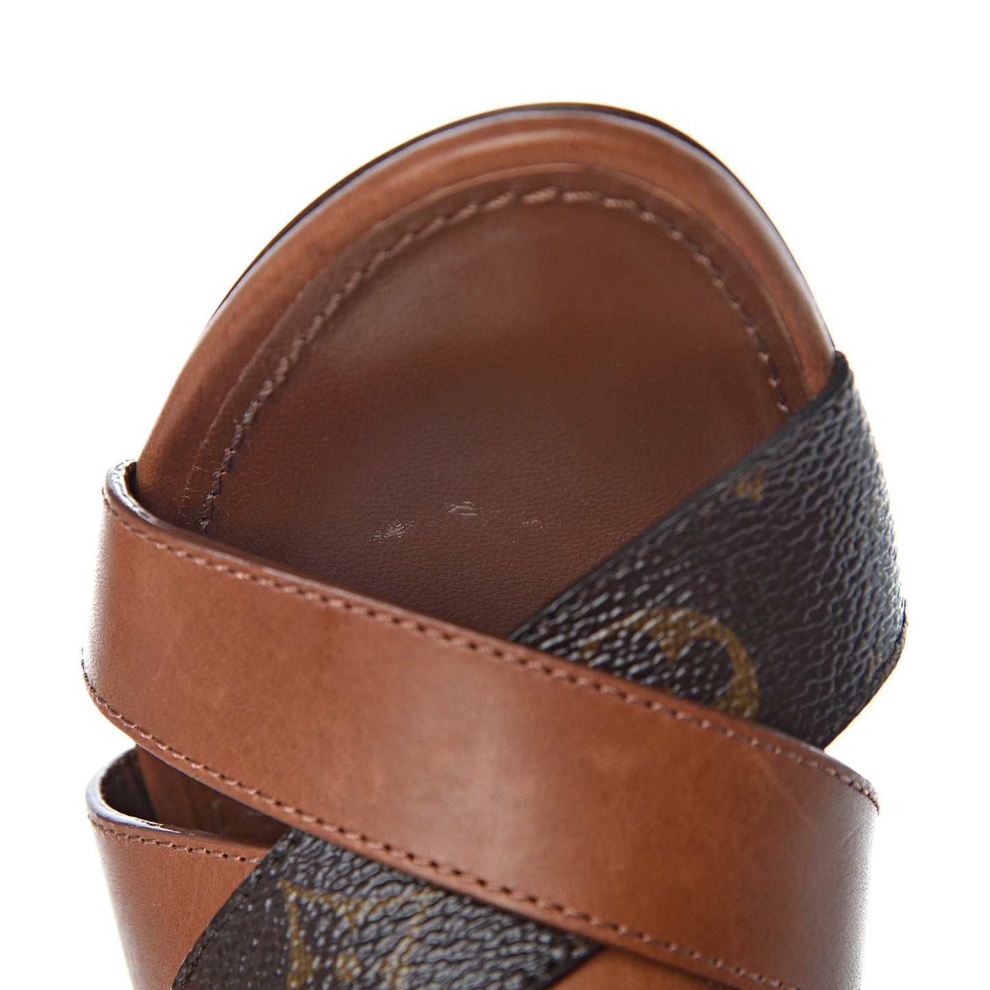 Monogram Horizon Mules 36.5 Cognac Brown