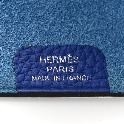 Hermes Togo Ulysse PM Notebook Cover Bleu Azur 6 of 6