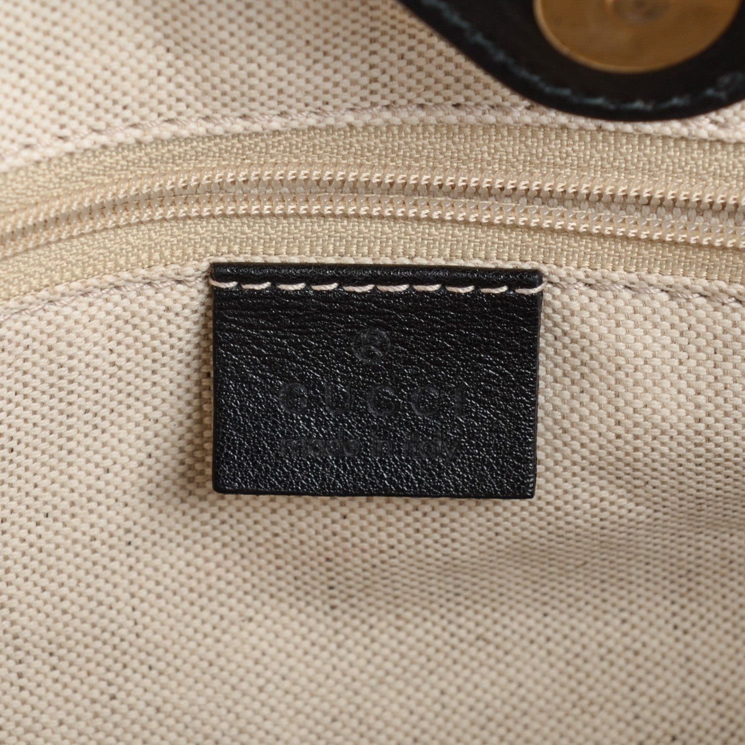 Gucci Monogram Medium Sukey Tote Black 6 of 7