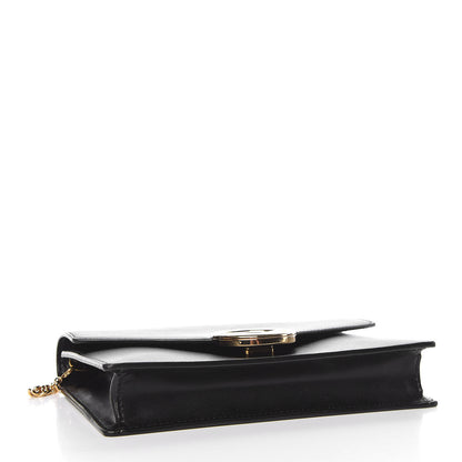 Fendi Vitello Liberty Lucido F is Fendi Medium Envelope Wallet on Chain Black 4 of 11