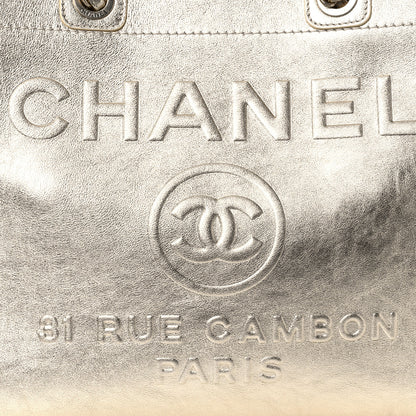 Chanel Metallic Calfskin Medium Deauville Tote Gold 13 of 13