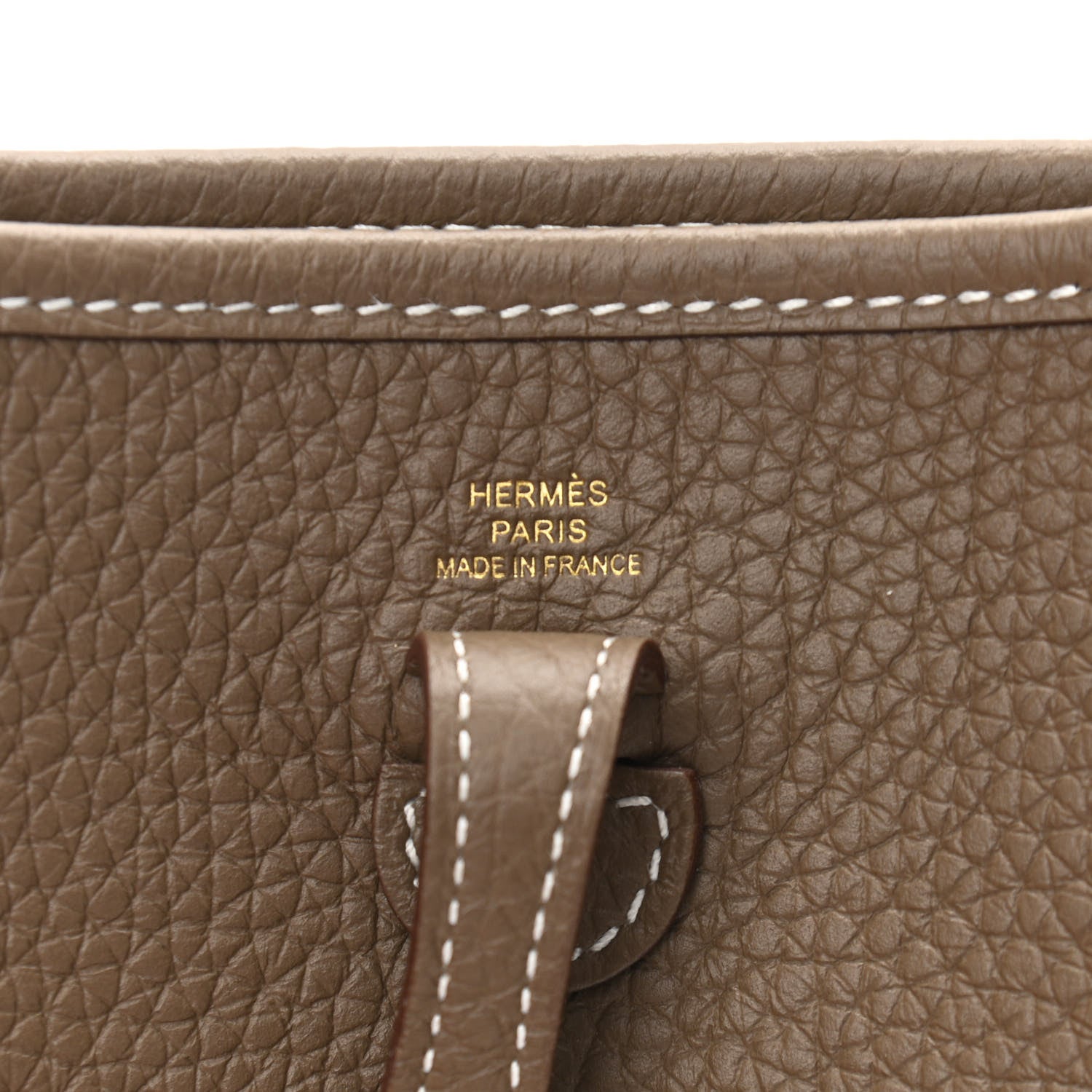 Hermes Taurillon Clemence Amazone Evelyne TPM Etoupe Bleu Indigo 6 of 11