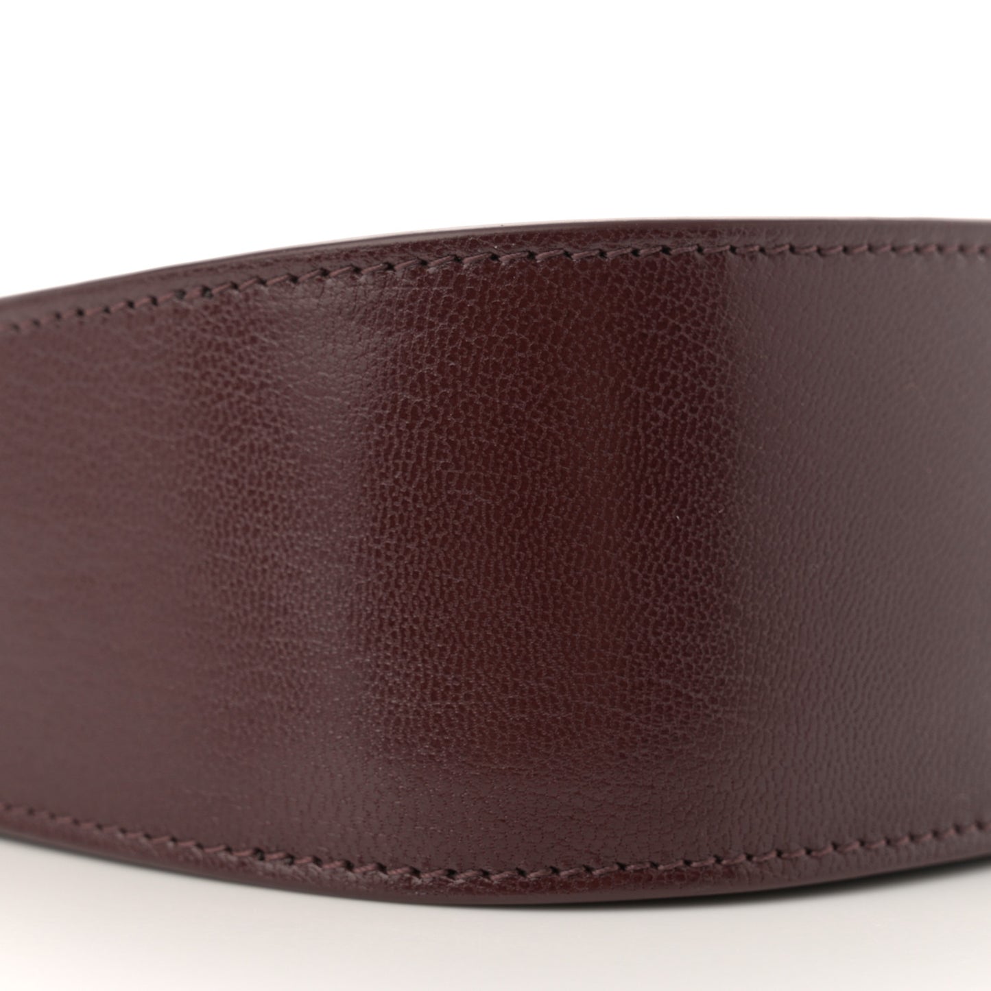 Grained Calfskin Half Moon Shoulder Bag Raisin