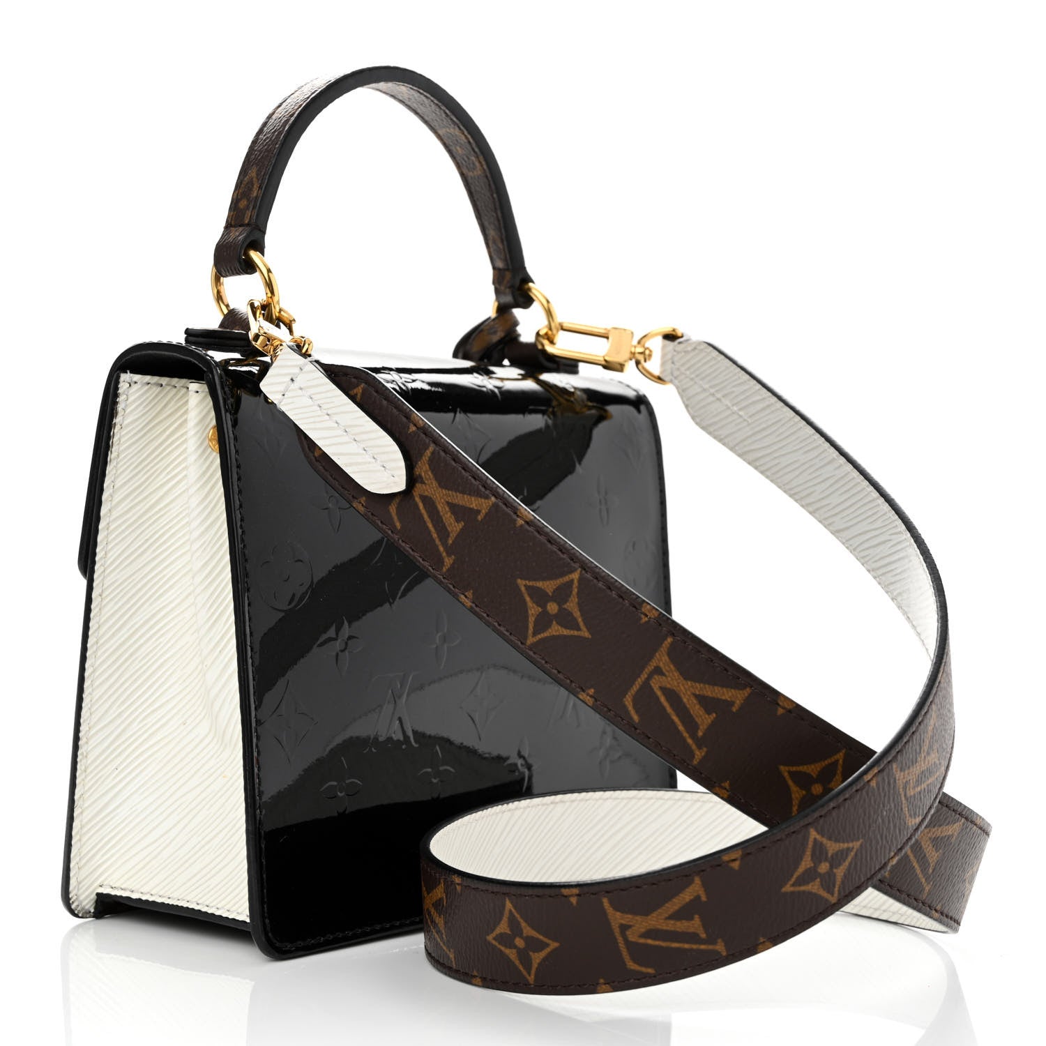 Louis Vuitton Vernis Epi Monogram Spring Street Black 3 of 10