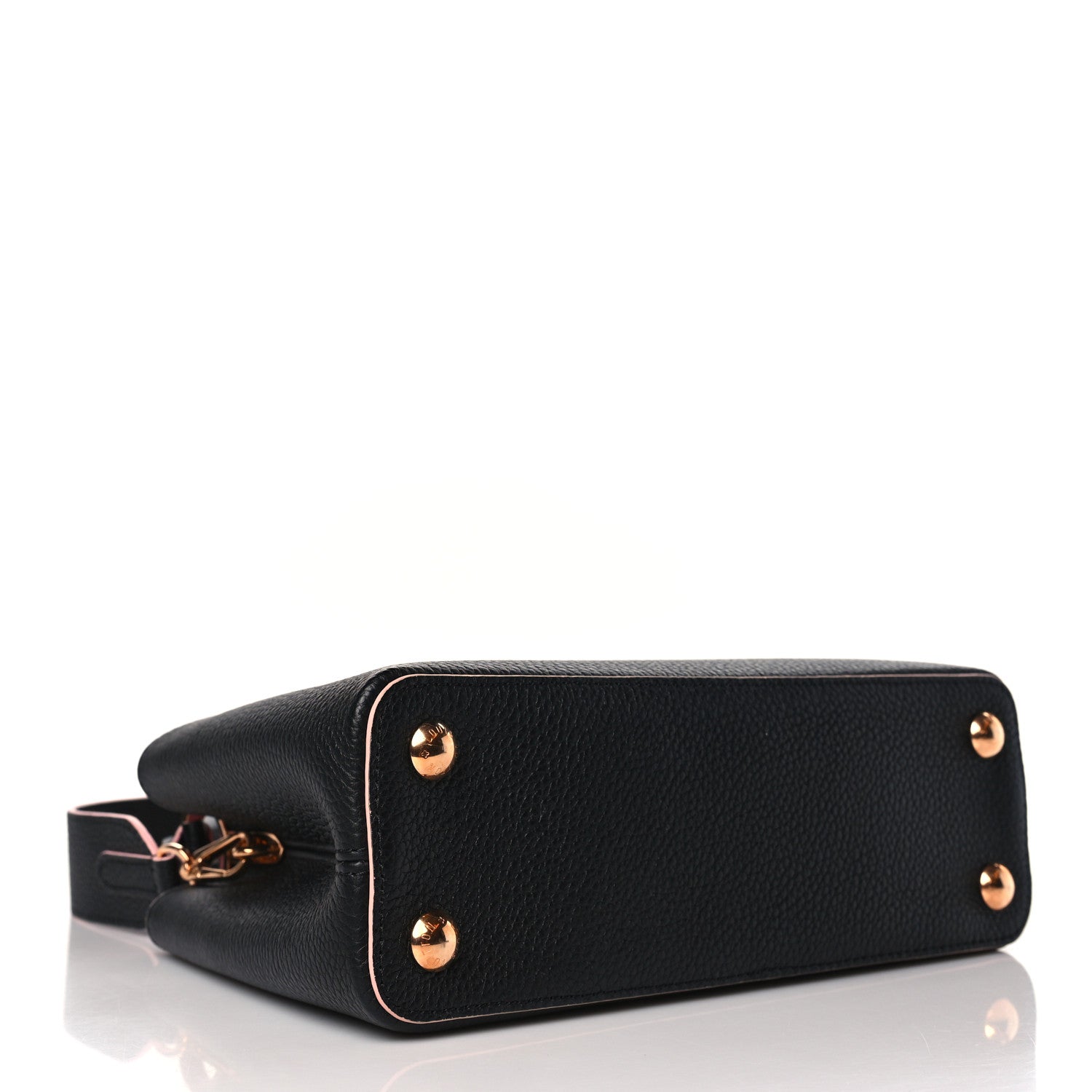 Louis Vuitton Taurillon Capucines BB Black Pink 3 of 8