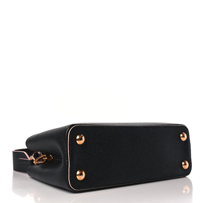 Louis Vuitton Taurillon Capucines BB Black Pink 3 of 8