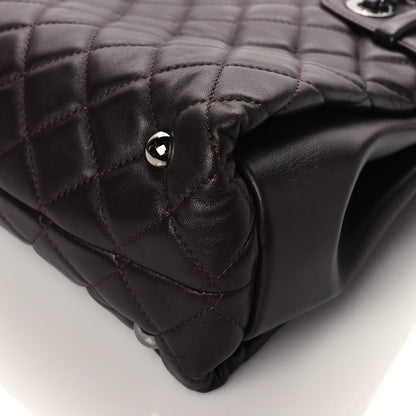 Chanel Lambskin Quilted Small Coco Loop Tote Burgundy 9 of 9