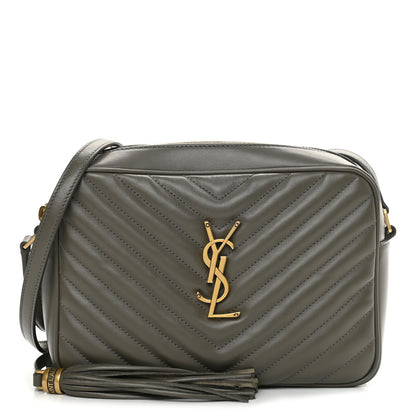 Saint Laurent Calfskin Matelasse Monogram Lou Camera Bag Military Olive 1 of 13