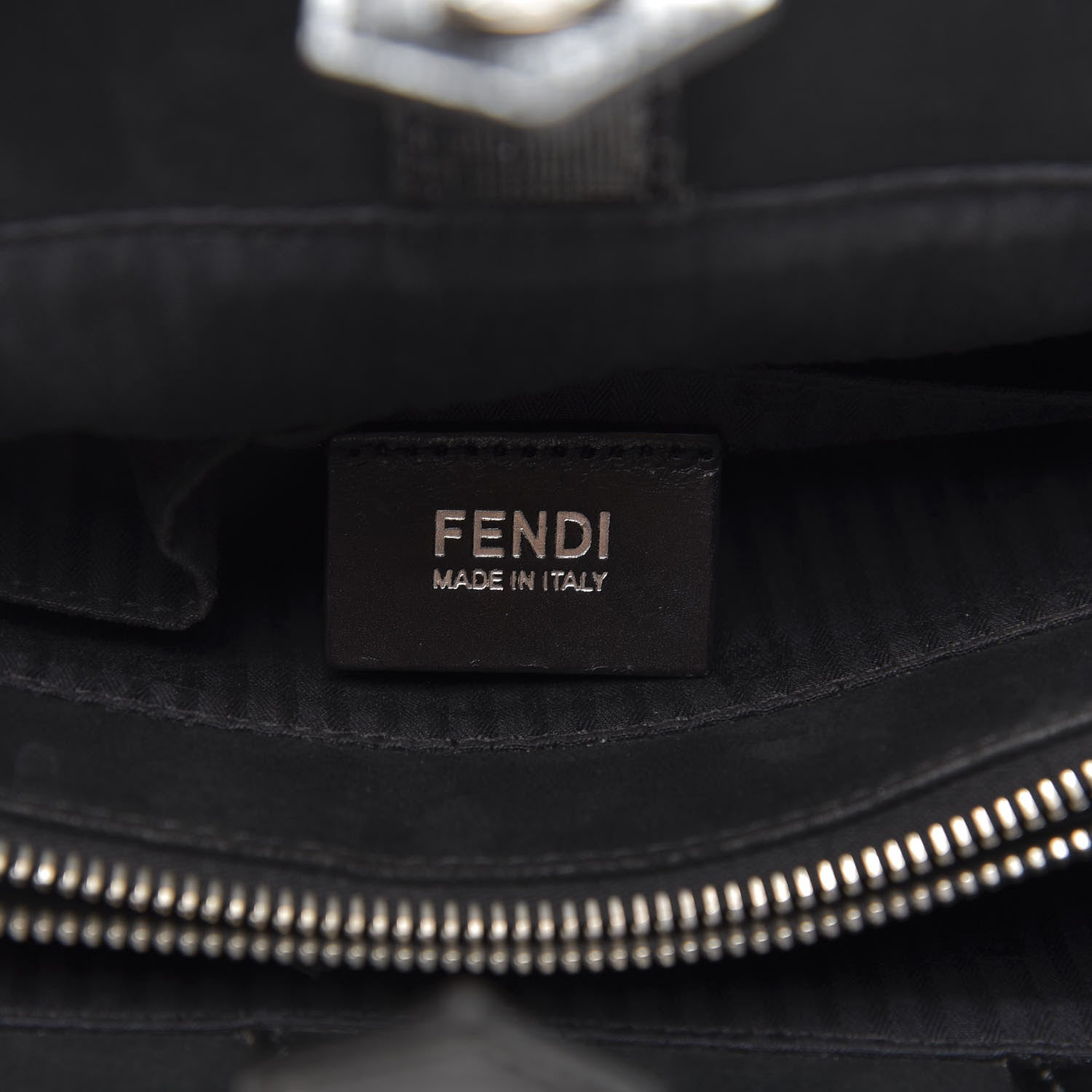 Fendi Patent Vitello Elite Regular 2Jours Tote Black 6 of 11