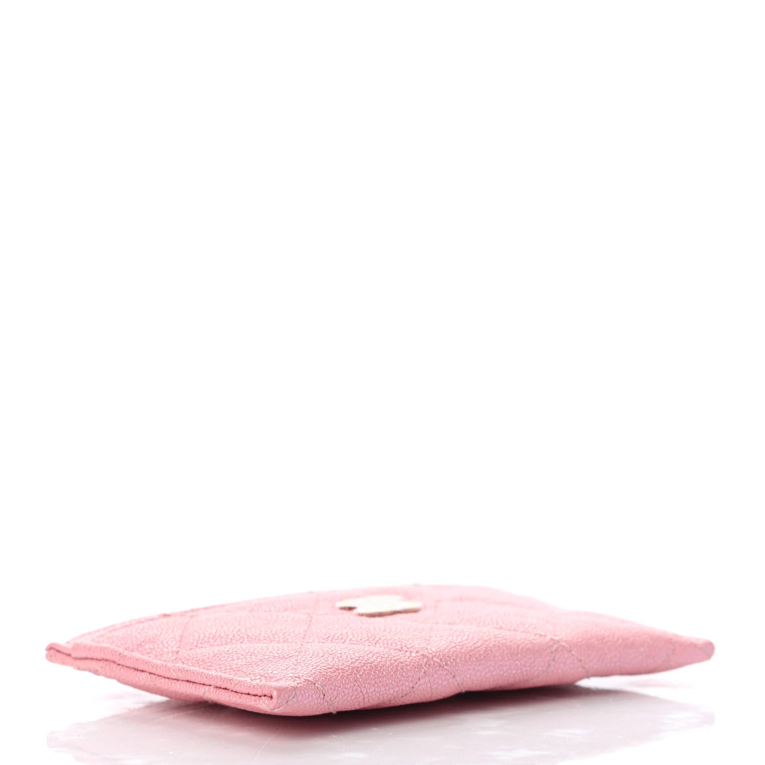 Chanel Iridescent Caviar Quilted Card Holder Rose Pink 4 of 8