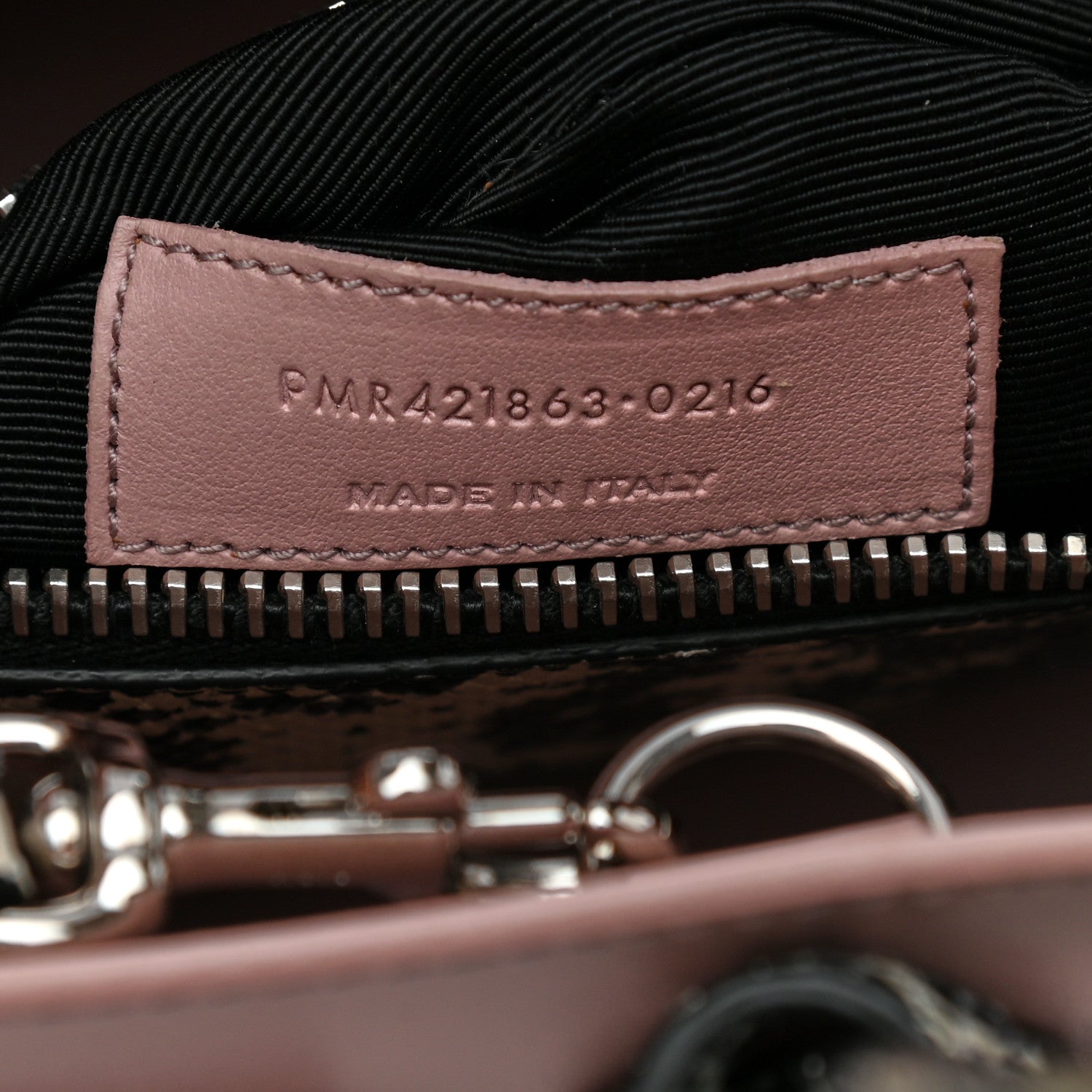 Saint Laurent Calfskin Embossed Python Baby Sac De Jour Powder Pink 6 of 10