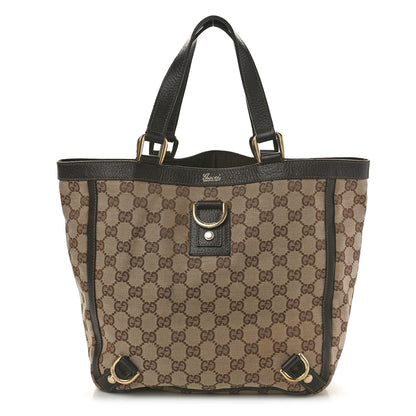 Gucci Monogram Abbey Small Tote Dark Brown 1 of 10