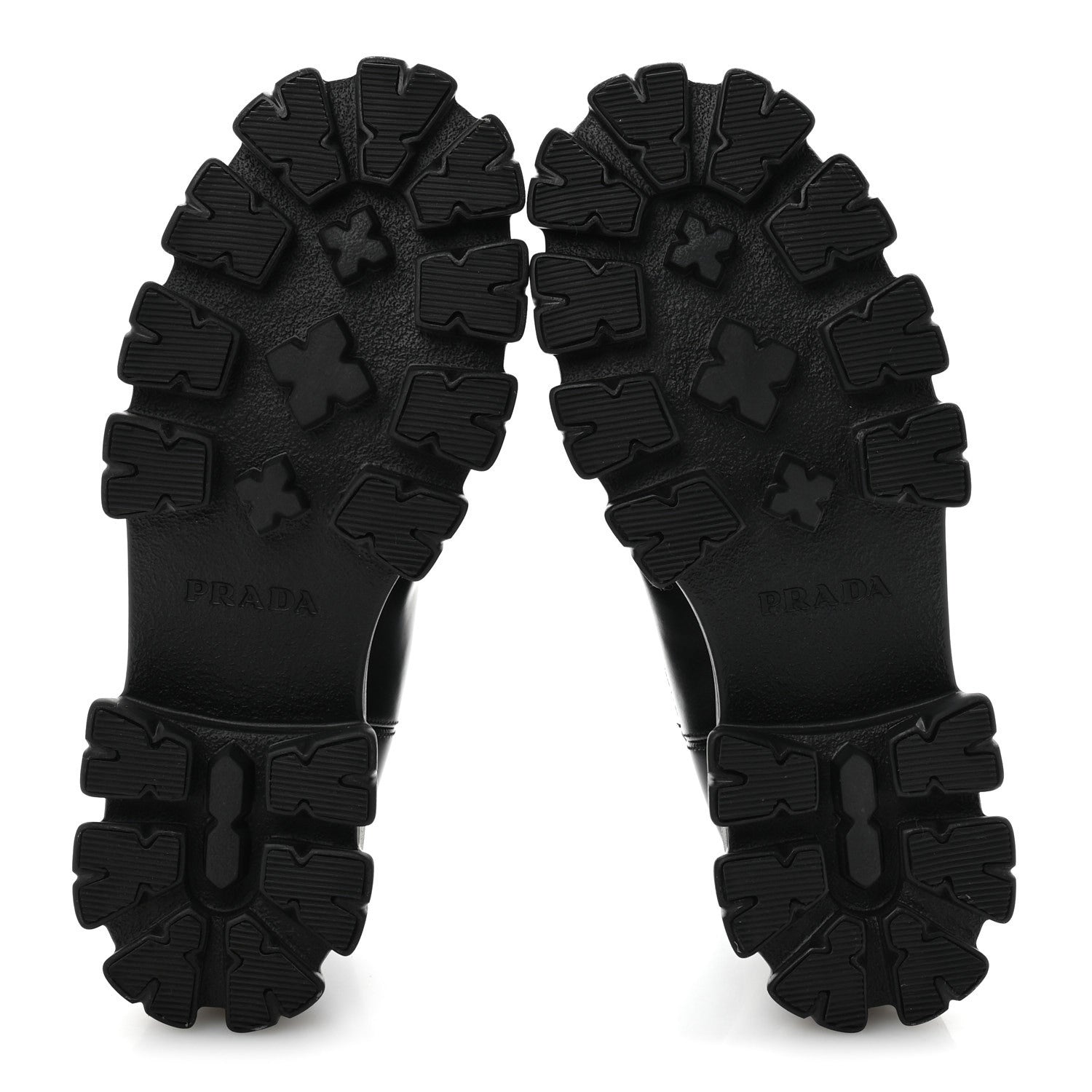 Prada Spazzolato Rois Triangle Monolith Chelsea 55mm Boots 40.5 Black 6 of 10