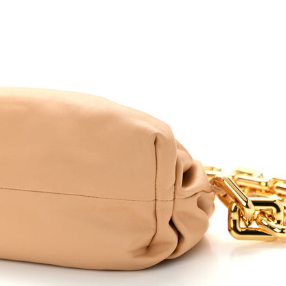 Bottega Veneta Calfskin Chain Pouch Almond 10 of 10