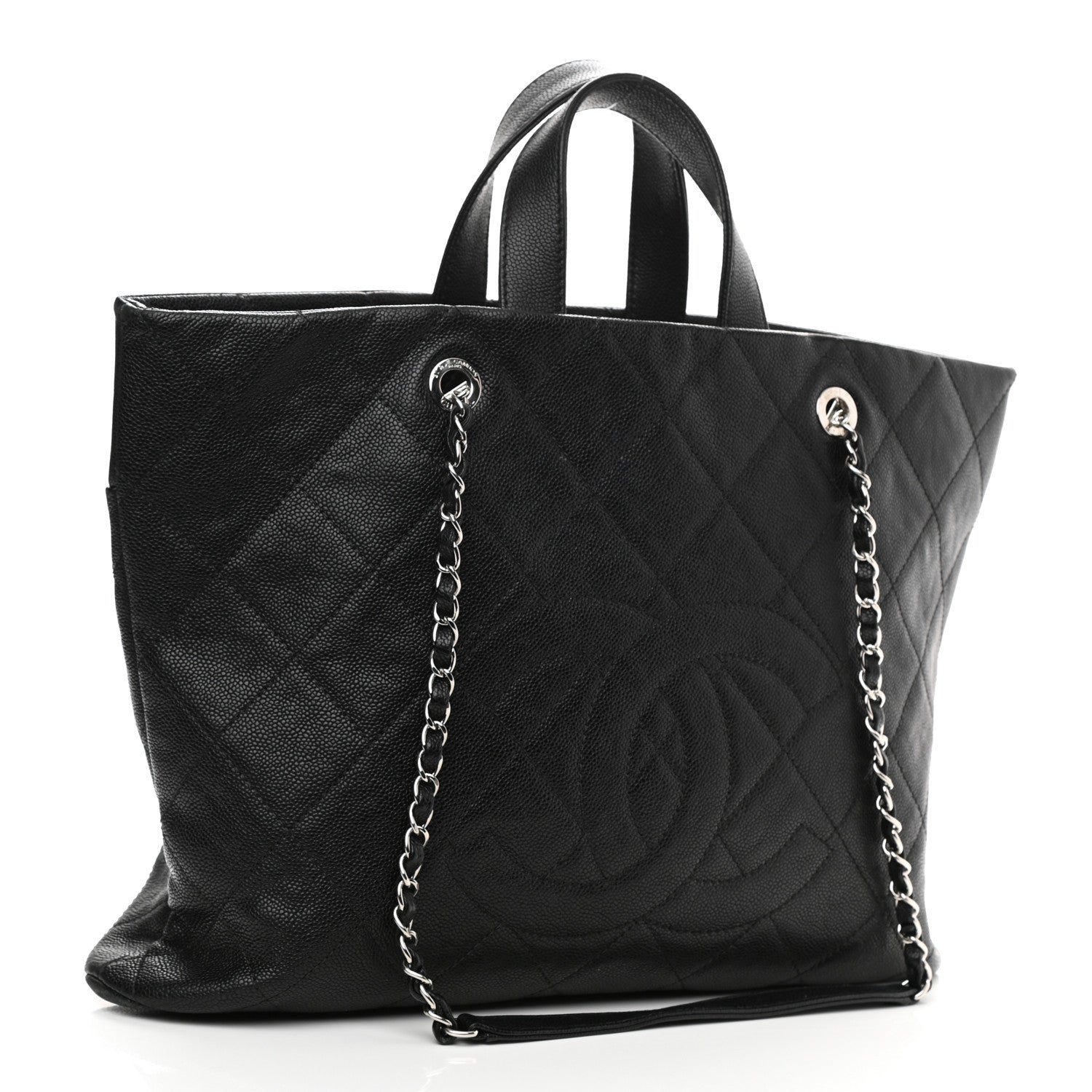 Chanel Caviar Quilted Shopping Tote Black 2 of 8