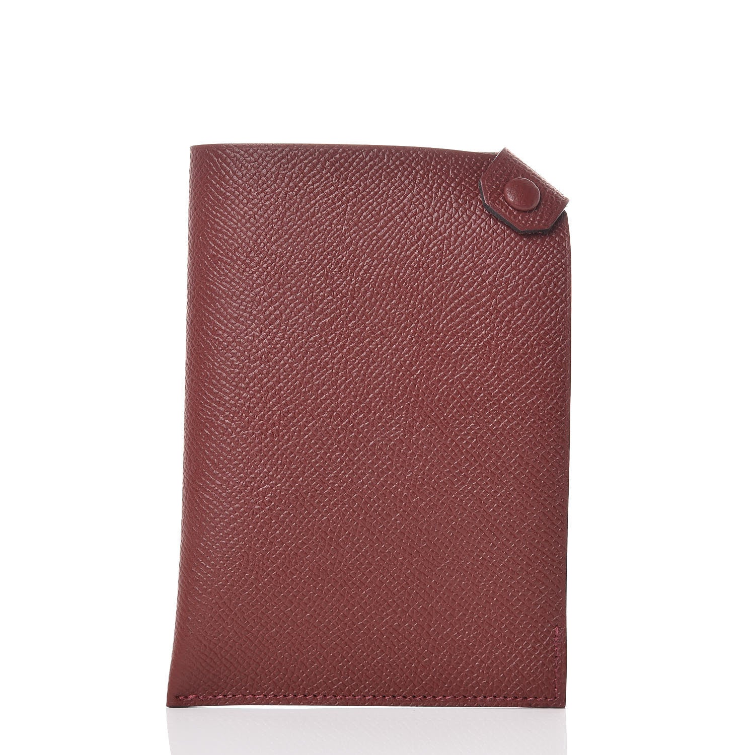 Hermes Epsom Tarmac PM Passport Holder Rouge H 1 of 8