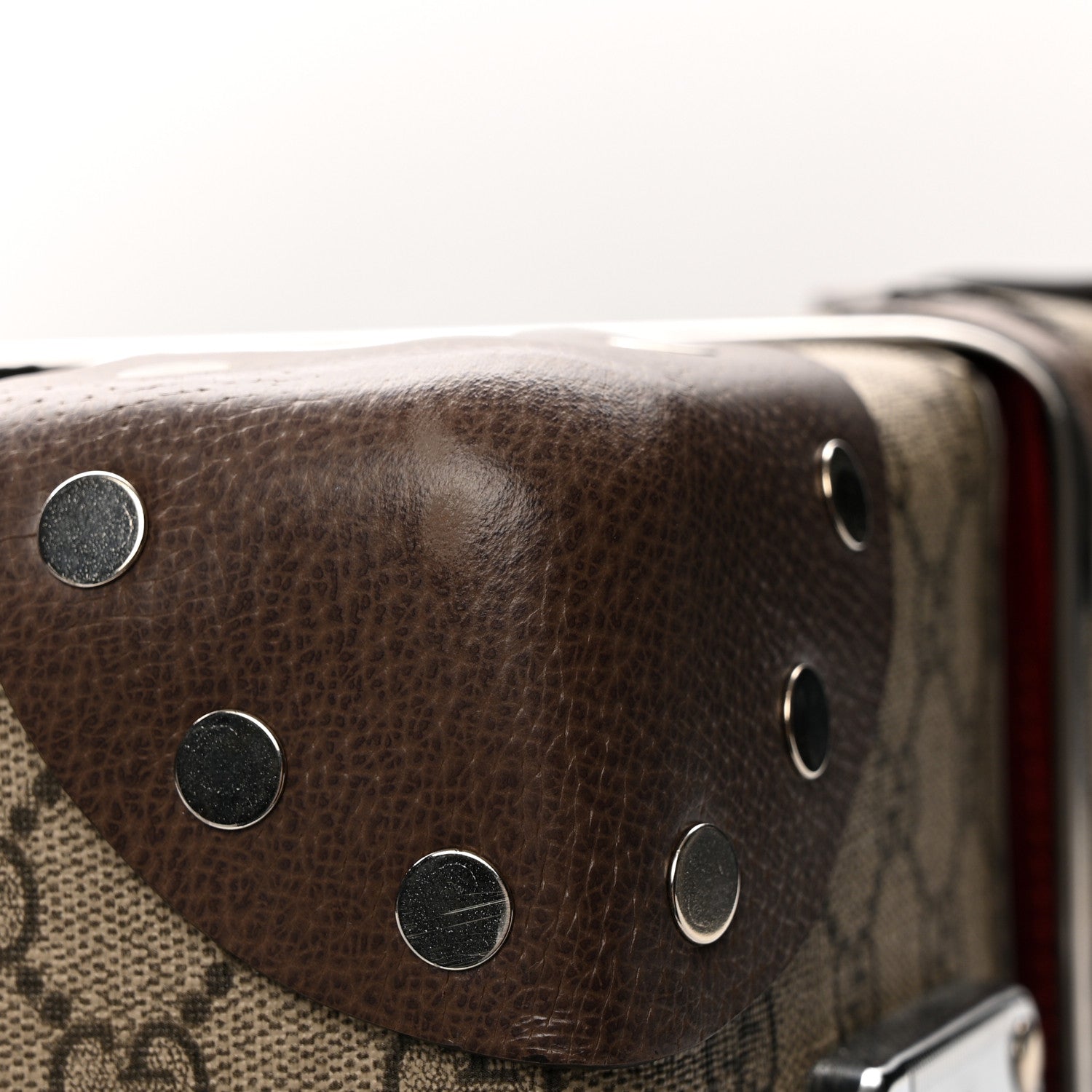 Gucci Supreme Monogram Medium Globe-Trotter Suitcase Brown 16 of 17