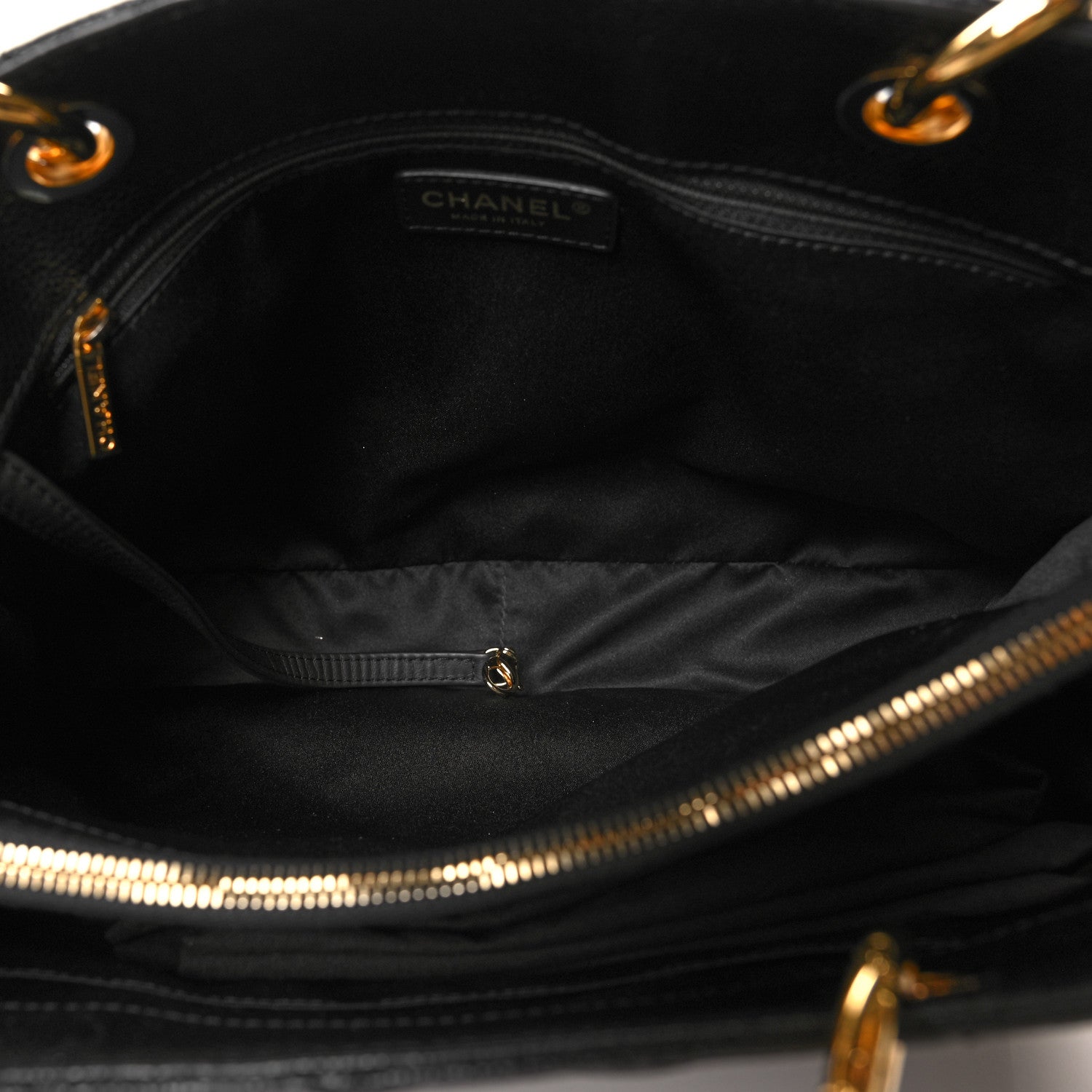 Chanel Caviar Quilted Grand Shopping Tote GST Black 5 of 12