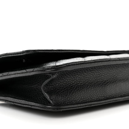 Chanel Caviar Quilted Wallet on Chain WOC Black 10 of 13