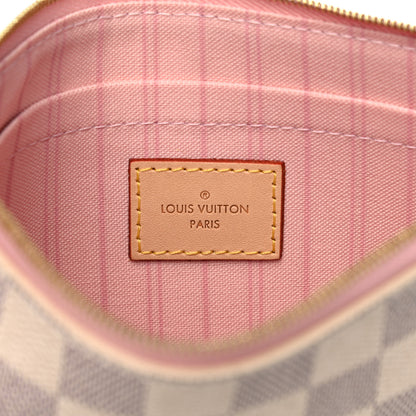 Louis Vuitton Damier Azur Neverfull MM GM Pochette Rose Ballerine 6 of 12