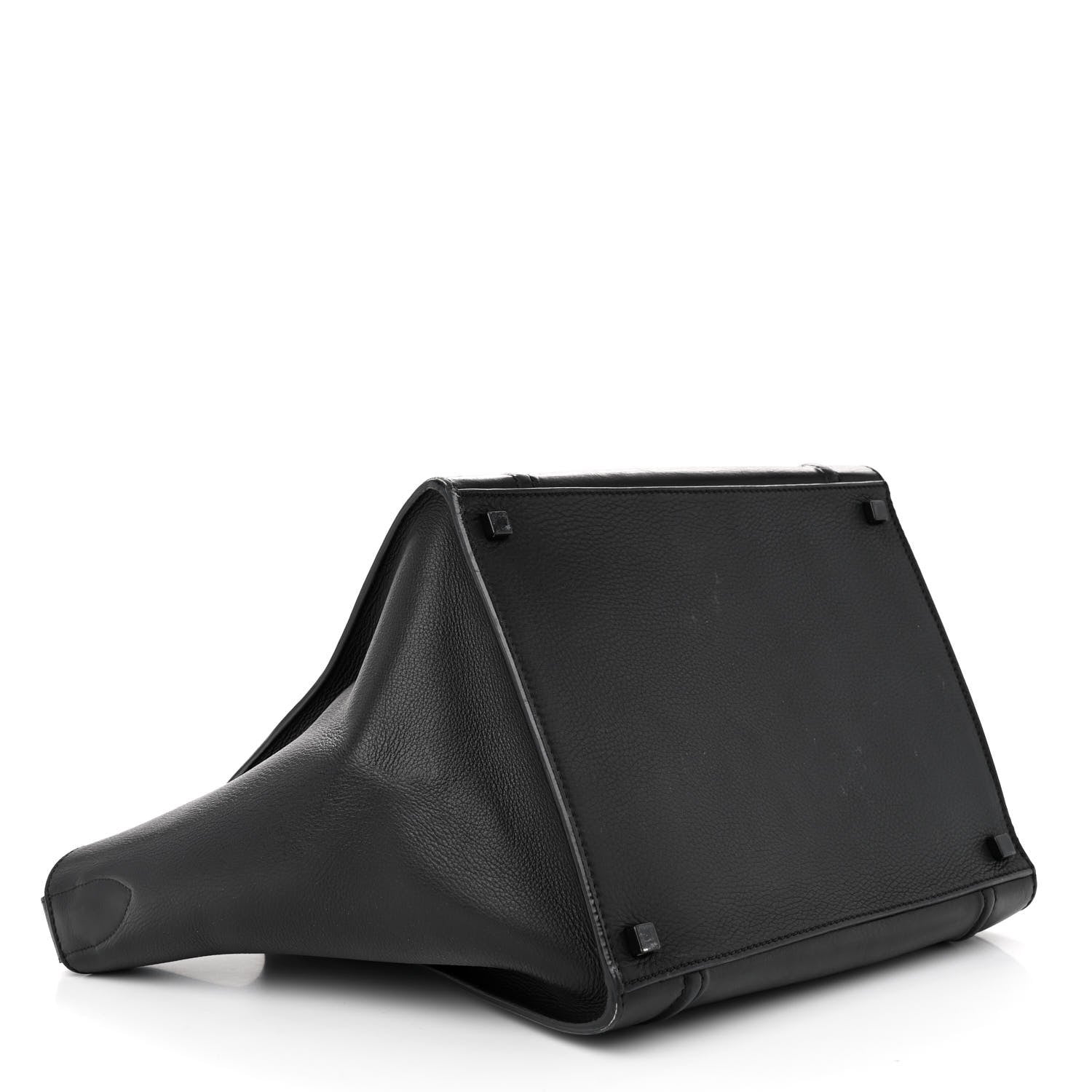 Celine Supple Calfskin Medium Phantom Luggage Black 4 of 12